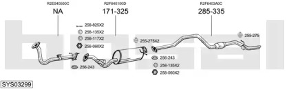 Система выпуска ОГ BOSAL SYS03299