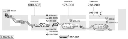 Система выпуска ОГ BOSAL SYS03357