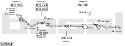 Система выпуска ОГ BOSAL SYS03441