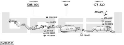 Система выпуска ОГ BOSAL SYS03556