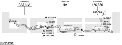 Система выпуска ОГ BOSAL SYS03557