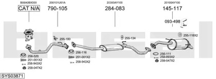 Система выпуска ОГ BOSAL SYS03871