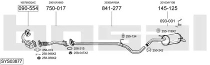 Система выпуска ОГ BOSAL SYS03877