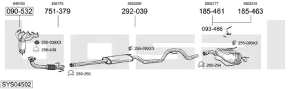 Система выпуска ОГ BOSAL SYS04502