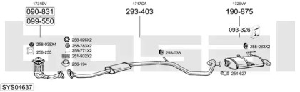 Система выпуска ОГ BOSAL SYS04637