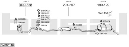 Система выпуска ОГ BOSAL SYS05146