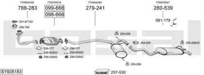 Система выпуска ОГ BOSAL SYS05183