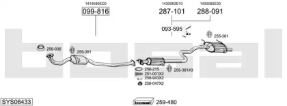 Система выпуска ОГ BOSAL SYS06433