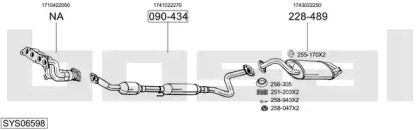 Система выпуска ОГ BOSAL SYS06598