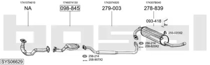 Система выпуска ОГ BOSAL SYS06629