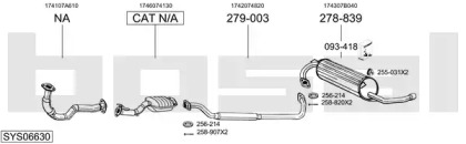 Система выпуска ОГ BOSAL SYS06630