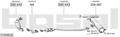 Система выпуска ОГ BOSAL SYS06636