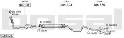 Система выпуска ОГ BOSAL SYS06709