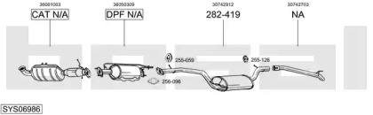 Система выпуска ОГ BOSAL SYS06986