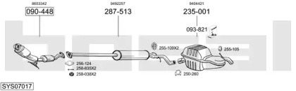 Система выпуска ОГ BOSAL SYS07017