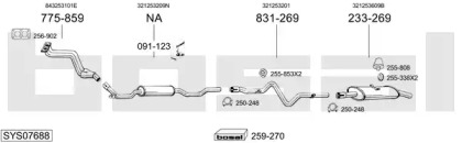 Система выпуска ОГ BOSAL SYS07688