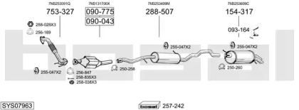 Система выпуска ОГ BOSAL SYS07963