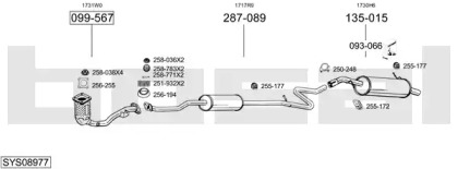 Система выпуска ОГ BOSAL SYS08977