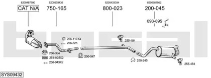 Система выпуска ОГ BOSAL SYS09432