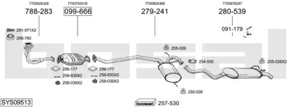 Система выпуска ОГ BOSAL SYS09513