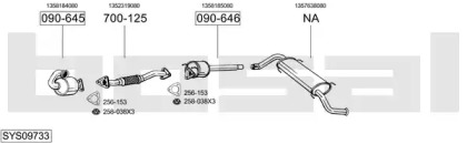 Система выпуска ОГ BOSAL SYS09733