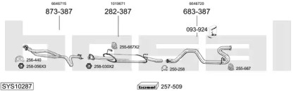 Система выпуска ОГ BOSAL SYS10287