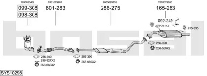 Система выпуска ОГ BOSAL SYS10298