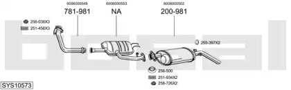 Система выпуска ОГ BOSAL SYS10573