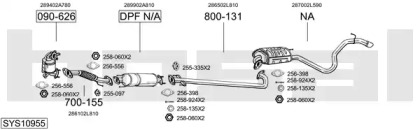 Система выпуска ОГ BOSAL SYS10955