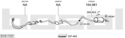 Система выпуска ОГ BOSAL SYS11727