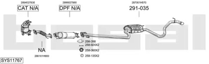 Система выпуска ОГ BOSAL SYS11767