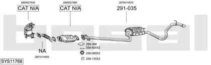 Система выпуска ОГ BOSAL SYS11768