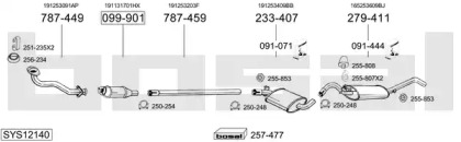 Система выпуска ОГ BOSAL SYS12140