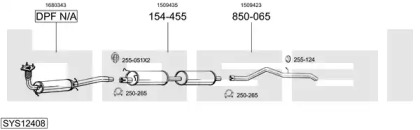 Система выпуска ОГ BOSAL SYS12408