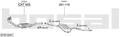 Система выпуска ОГ BOSAL SYS12441