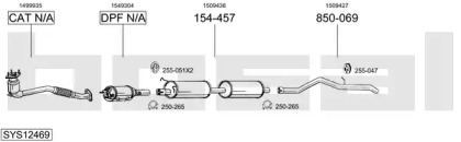 Система выпуска ОГ BOSAL SYS12469