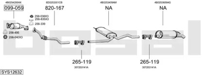 Система выпуска ОГ BOSAL SYS12632