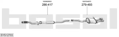 Система выпуска ОГ BOSAL SYS12703