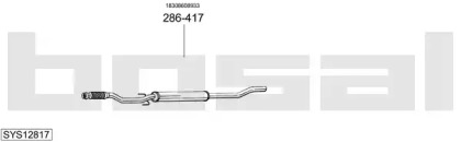 Система выпуска ОГ BOSAL SYS12817