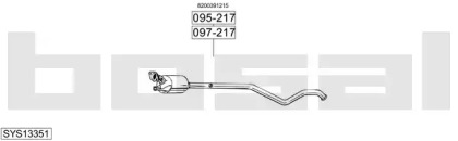 Система выпуска ОГ BOSAL SYS13351