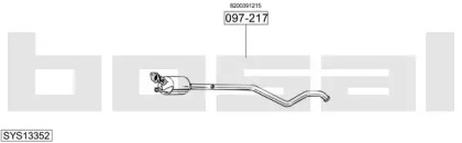 Система выпуска ОГ BOSAL SYS13352