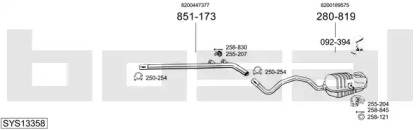 Система выпуска ОГ BOSAL SYS13358