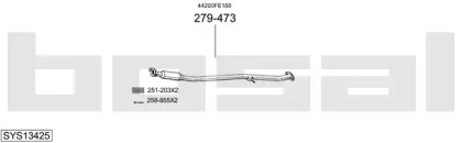 Система выпуска ОГ BOSAL SYS13425