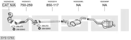 Система выпуска ОГ BOSAL SYS13783