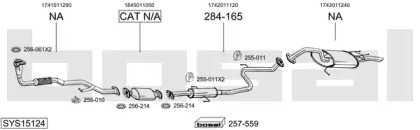 Система выпуска ОГ BOSAL SYS15124