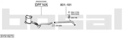 Система выпуска ОГ BOSAL SYS15273