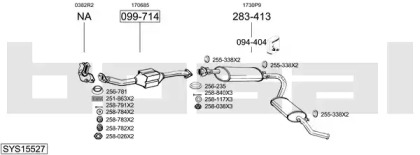 Система выпуска ОГ BOSAL SYS15527