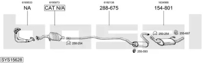 Система выпуска ОГ BOSAL SYS15628