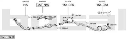 Система выпуска ОГ BOSAL SYS15680