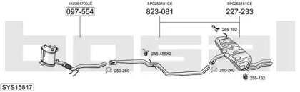 Система выпуска ОГ BOSAL SYS15847